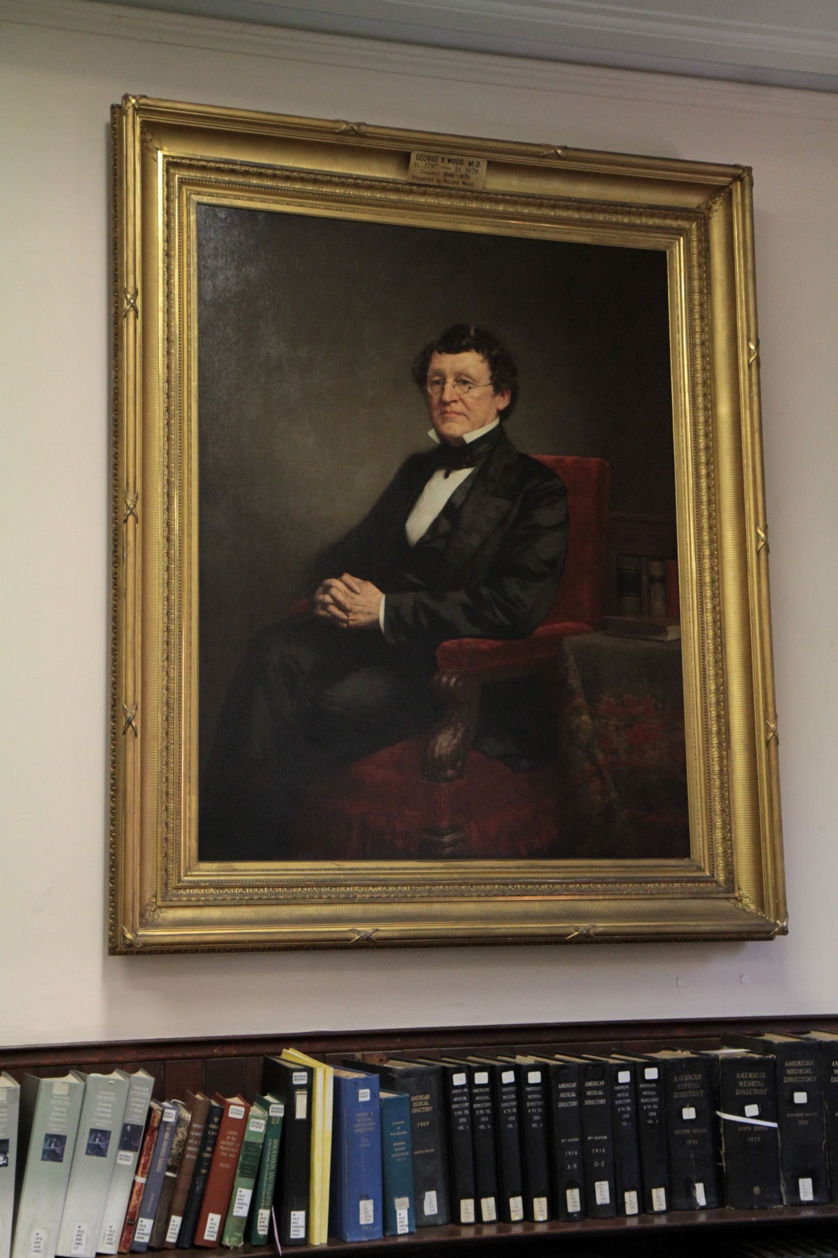 George Bacon Wood's portrait, College of Physicians of Philadelphia (1).JPG